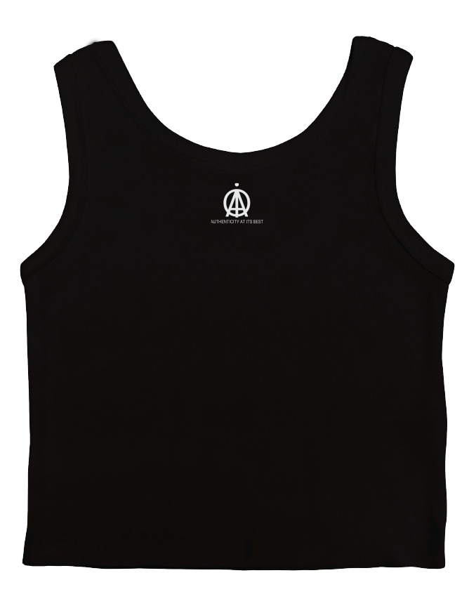 Ribbed Emblem Crop Tank
